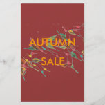 Belaubter Rebe-Herbst-Verkaufs-Flyer