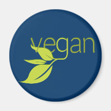 Belaubtes veganes magnete