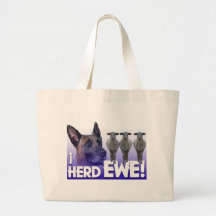 Belgier Malinois - i-Herde MUTTERSCHAF - WORTSPIEL Tasche