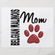 Belgier Malinois Mamma 2 Bedruckte Flyer