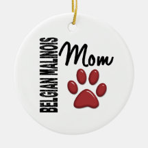 Belgier Malinois Mamma 2 Weihnachtsbaum Ornament
