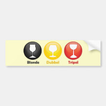 Belgische Bier-Ikonen Autosticker