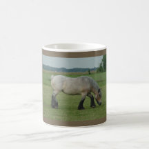 Belgische Entwurf Pferd-Farbegraues Weiden lassen Teetasse