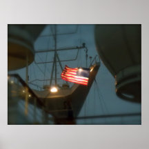 Belichtete Flagge Poster