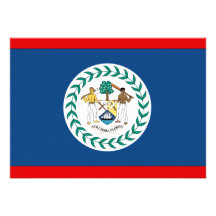Belize-Flagge Individuelle Einladung