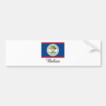 Belize-Flaggen-Entwurf Autoaufkleber