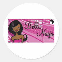 bella Naija.jpg Runder Sticker