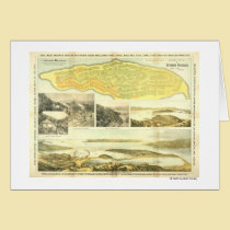 Belvedere-Halbinsel, Marin County, CA 1890. karten
