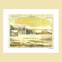 Belvedere-Halbinsel, Marin County, CA 1890. Posten poster