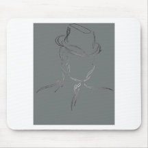 Bemannen Sie in einem Hut 2 - CricketDiane abstrak Mousepads