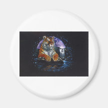 Bengalischer Mond Kühlschrankmagnet