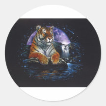 Bengalischer Mond Runde Sticker