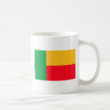 BENIN-FLAGGE Becher Kaffee Haferl