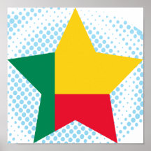 Benin-Stern Plakatdruck
