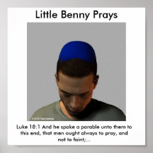 Benny betet plakate