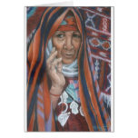 Berber-Tapisserie-Frau Grußkarte