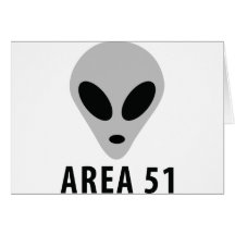 Bereich 51 - alienkopf grußkarte