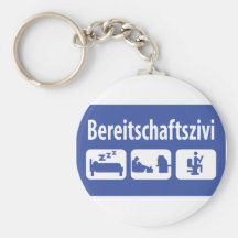 Bereitschaftszivi Ikone Schlüsselanhänger