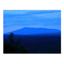 Berg Monadnock Dämmerung Wachusett Mtn Postkarte