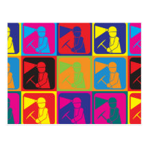 Bergbau-Pop-Kunst Postkarten