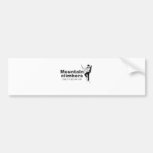 Bergsteiger mögen auf die Oberseite sein Auto Sticker