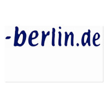 Berlin-Gebiet - berlin.de Visitenkarten Vorlagen