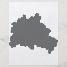 Berlin-Konturnikone Flyerbedruckung
