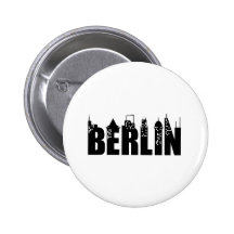 Berlin-Skyline-Wolkenkratzer-Stadt Anstecknadel