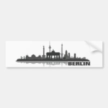 Berlin Stadt Skyline - Autoaufkleber