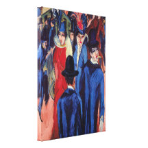 Berlin-Straßen-Szene Galerie Gefaltete Leinwand