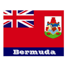 Bermuda-Flaggenpostkarte