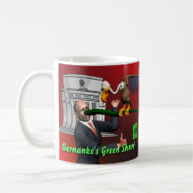 Bernankes grünes Trieb Kaffeetassen