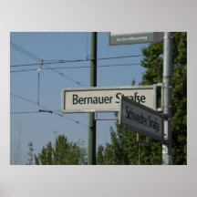 Bernauer und Schwedter Straße Poster