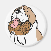 Bernhardiner-Fass-Hund Magnets