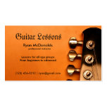 Berufliche Gitarren-Lektions-Geschäfts-Karten Visitenkartenvorlagen