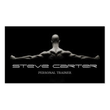 berufliche persönliche Trainer-/Bodybuilder-Karte Visitenkarten Vorlagen