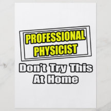 Beruflicher Physiker-… Witz Flyer