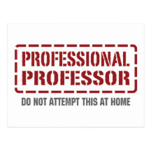 Beruflicher Professor Postkarten