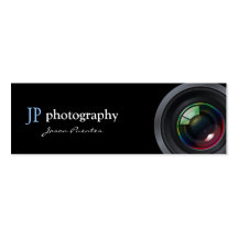 Berufliches Fotograf-Kameraobjektiv Visitenkarten