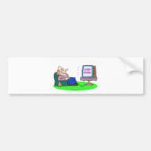 Berühmtheit, die betrunkenes Fernsehen trinkt Autosticker