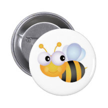 Beschäftigte Biene Anstecknadelbutton