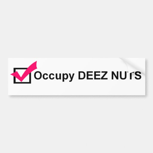 Besetzen Sie Deez Nuss-Autoaufkleber
