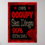 Besetzen Sie San Diego Plakat: 99percent stark