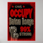 Besetzen Sie starkes Plakat des Protestes 99 des B