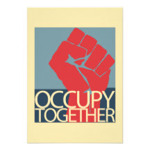 Besetzen Sie zusammen Protest-Kunst-Occupy Wall St Individuelle Ankündigungen