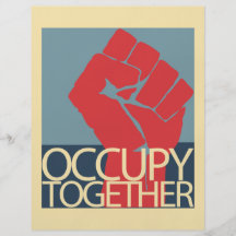 Besetzen Sie zusammen Protest-Kunst-Occupy Wall St Individuelle Flyer