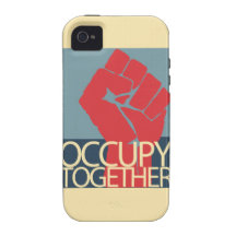 Besetzen Sie zusammen Protest-Kunst-Occupy Wall St Case-Mate iPhone 4 Cover