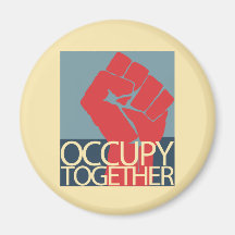 Besetzen Sie zusammen Protest-Kunst-Occupy Wall St Magnets