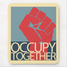 Besetzen Sie zusammen Protest-Kunst-Occupy Wall St Mauspads