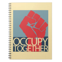 Besetzen Sie zusammen Protest-Kunst-Occupy Wall St Spiral Notizbücher